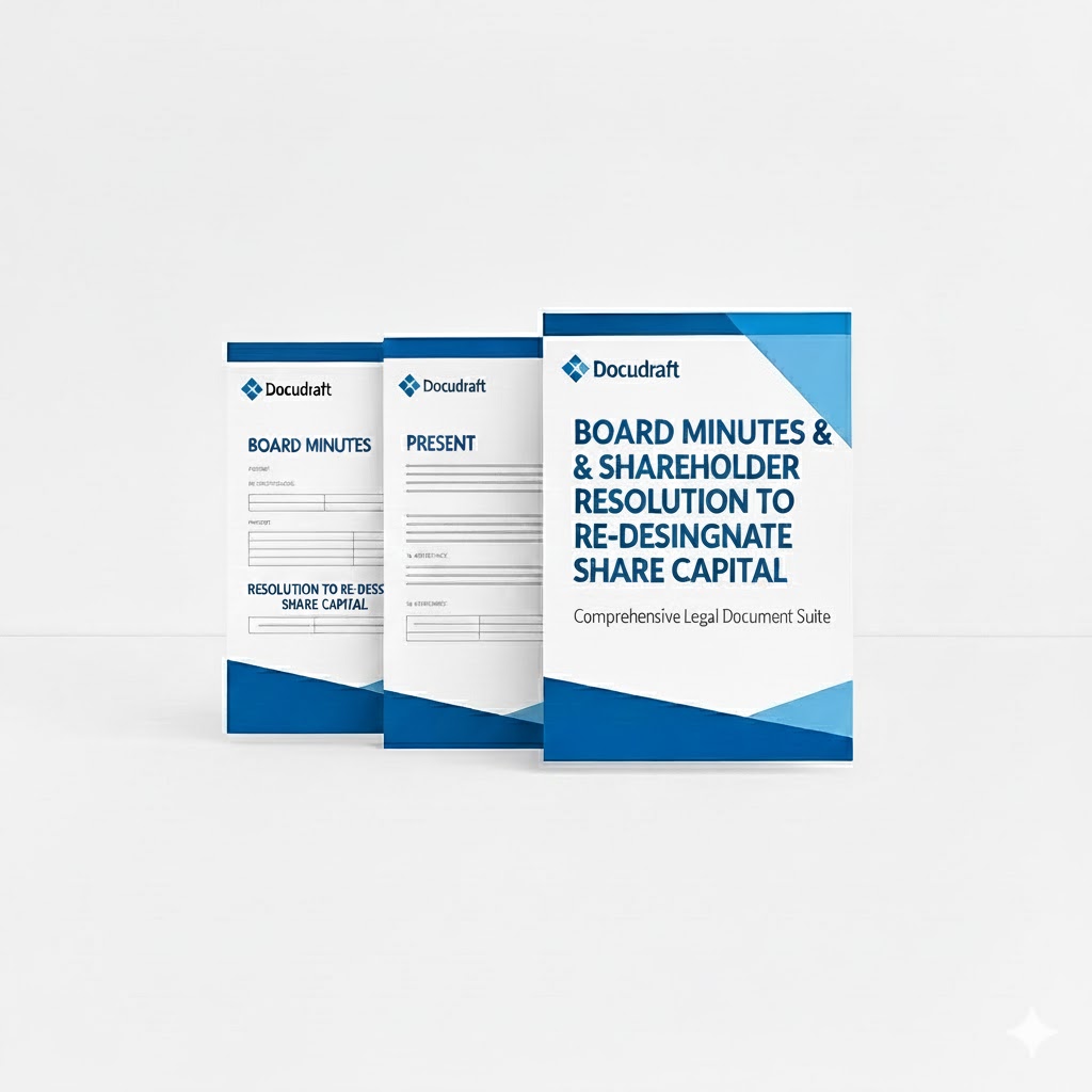 Designafe Re-Designate Share Capital